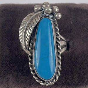Turquoise and Sterling Ring